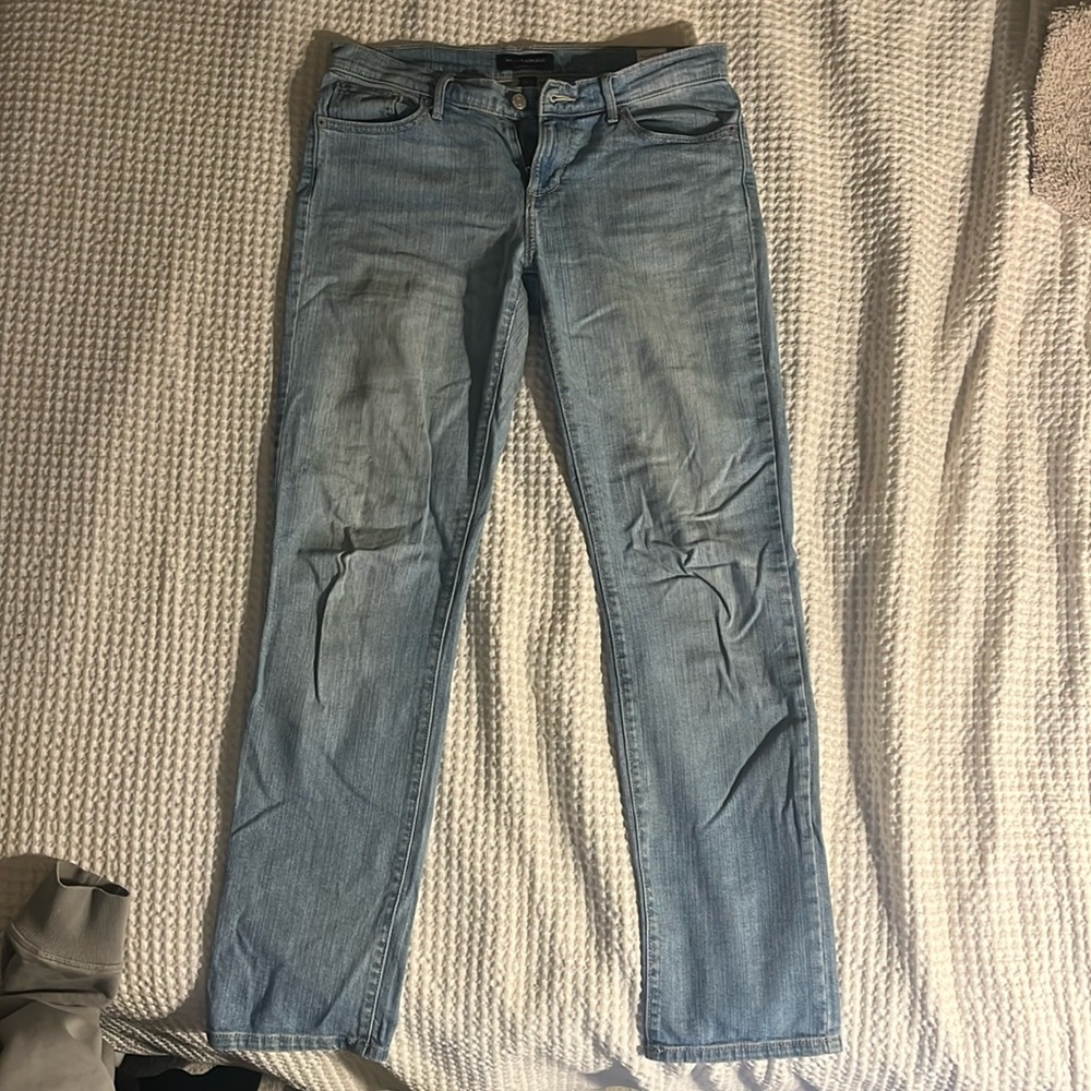 Women’s straight leg low waisted jeans